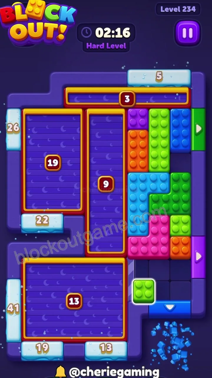 Block Out Level 234 step 2