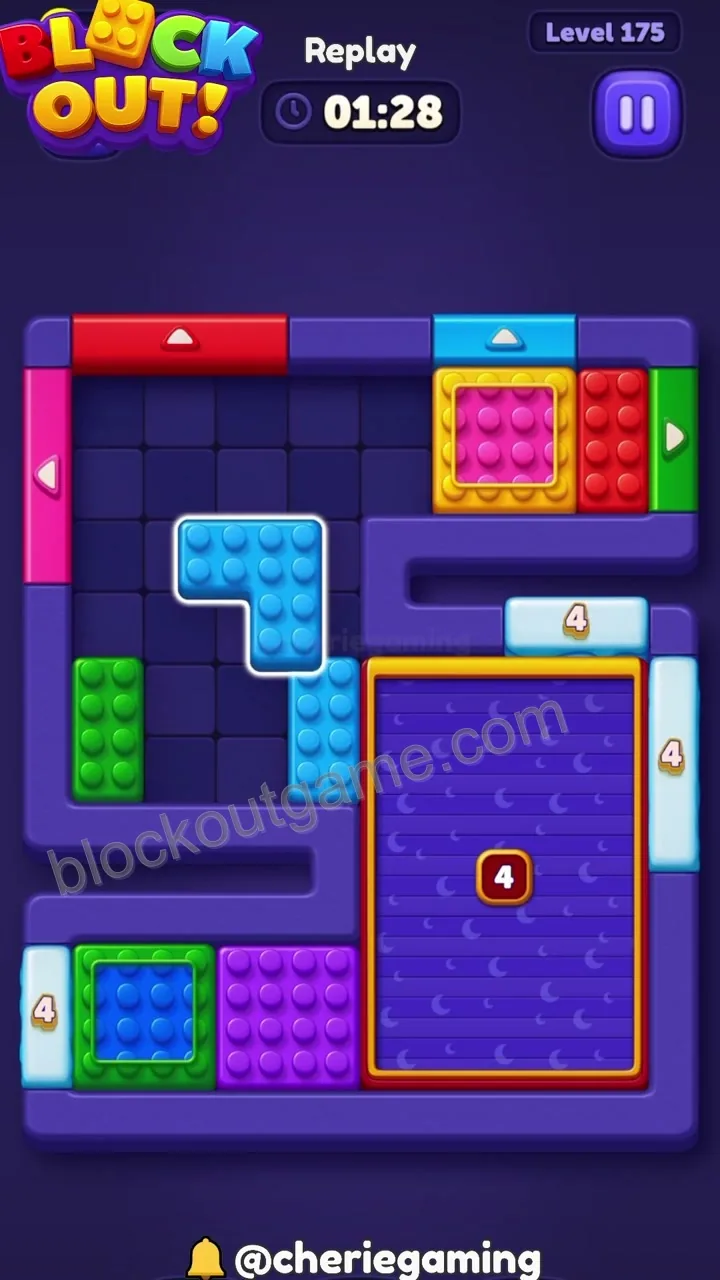 Block Out Level 175 step 7