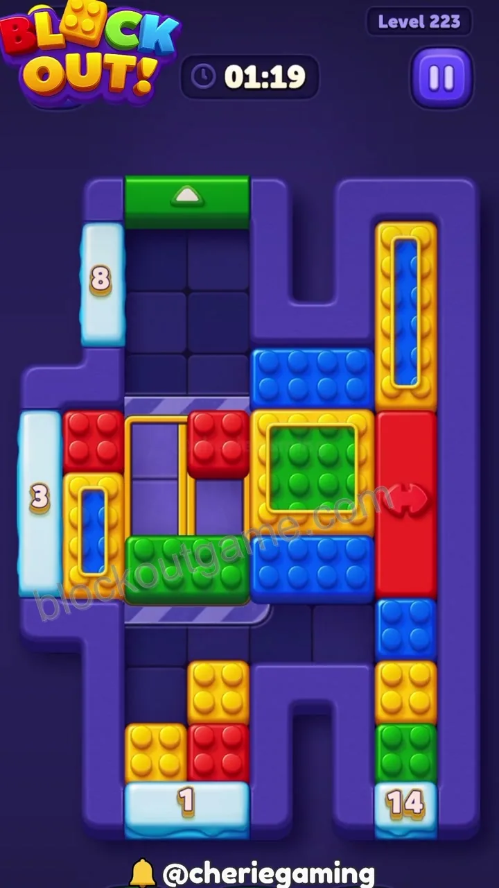 Block Out Level 223 step 4