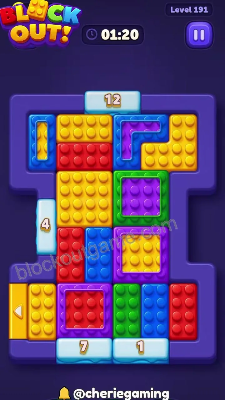 Block Out Level 191 step 1
