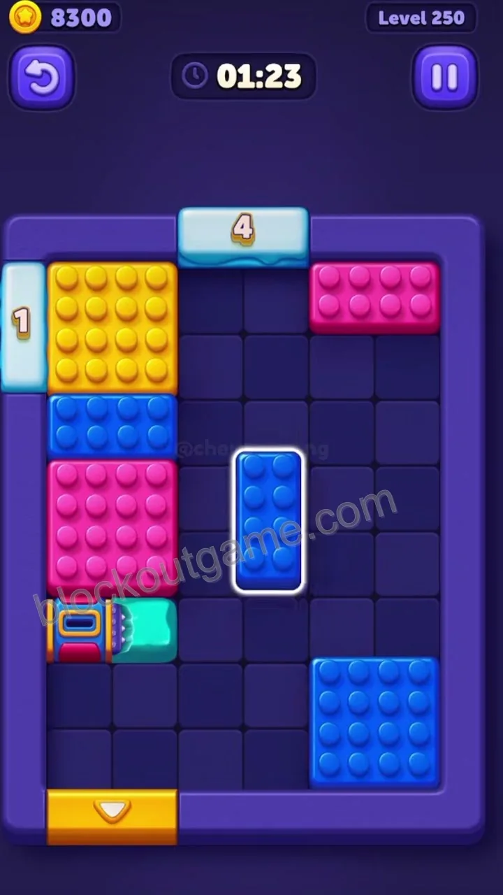 Block Out Level 250 step 6