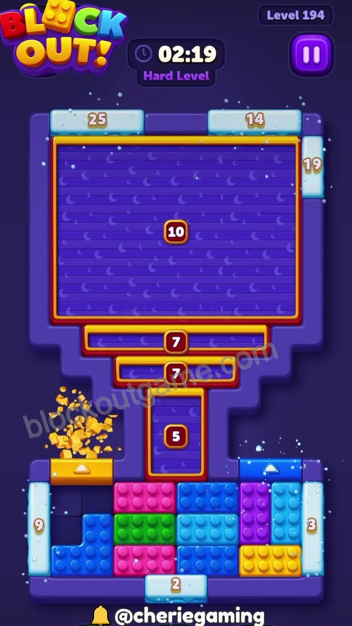 Block Out Level 194 step 2