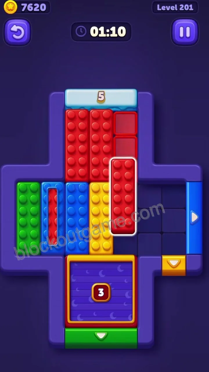 Block Out Level 201 step 2