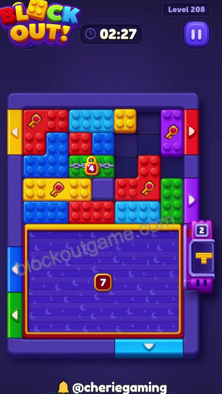 Block Out Level 208 step 2