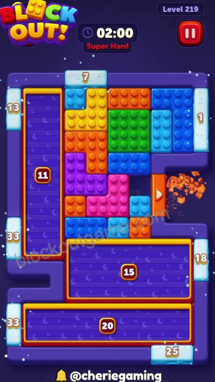 Block Out Level 219 step 2