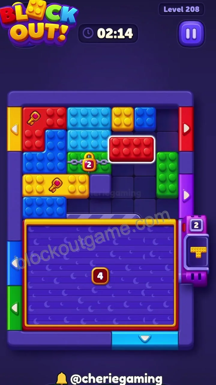 Block Out Level 208 step 5