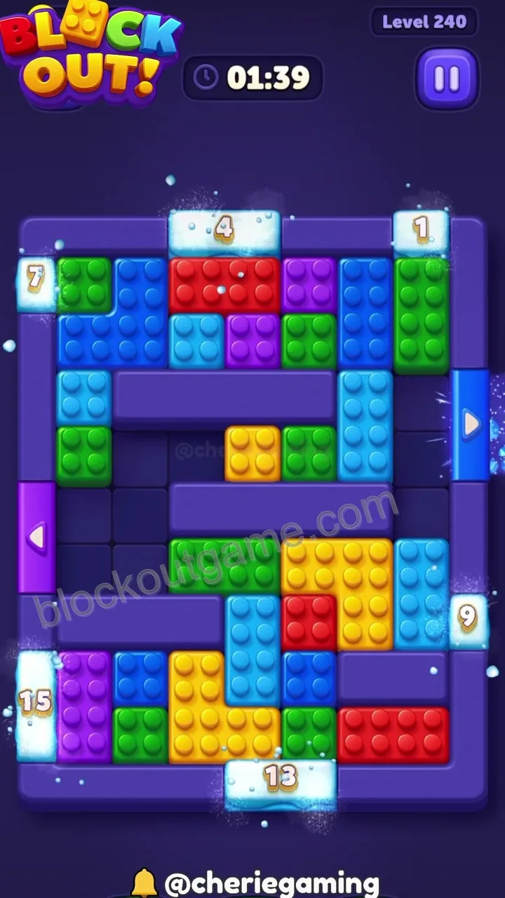 Block Out Level 240 step 4