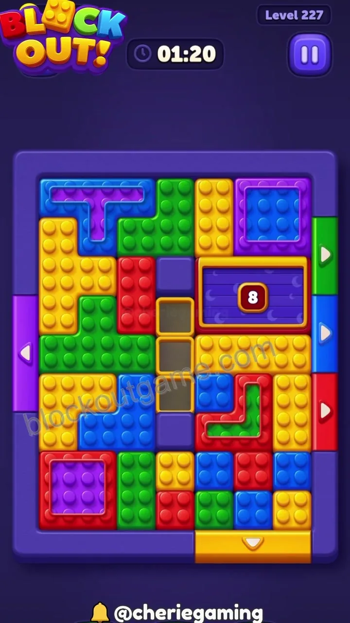 Block Out Level 227 walkthrough preview