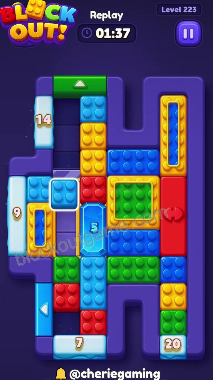 Block Out Level 223 step 7