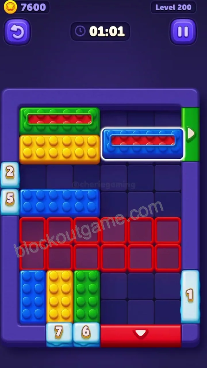 Block Out Level 200 step 5