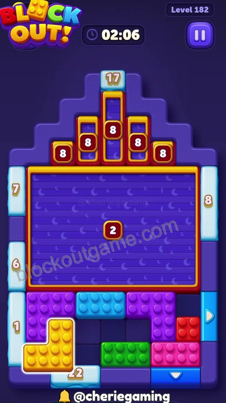 Block Out Level 182 step 3