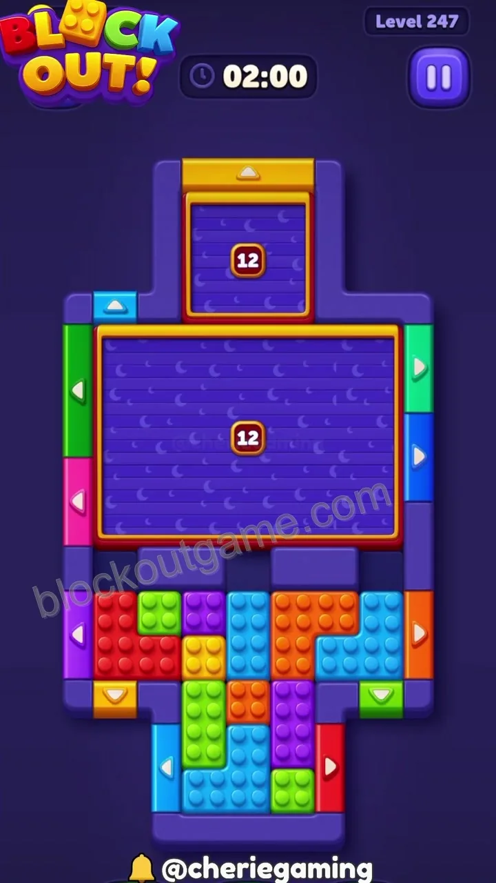 Block Out Level 247 step 1