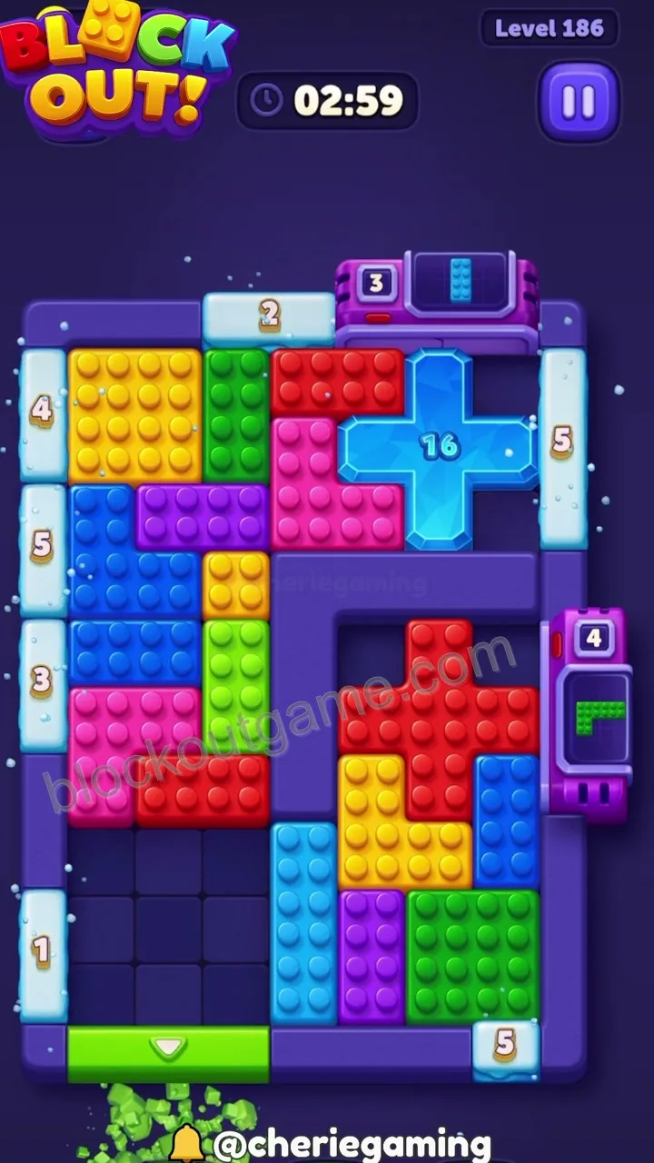Block Out Level 186 step 2