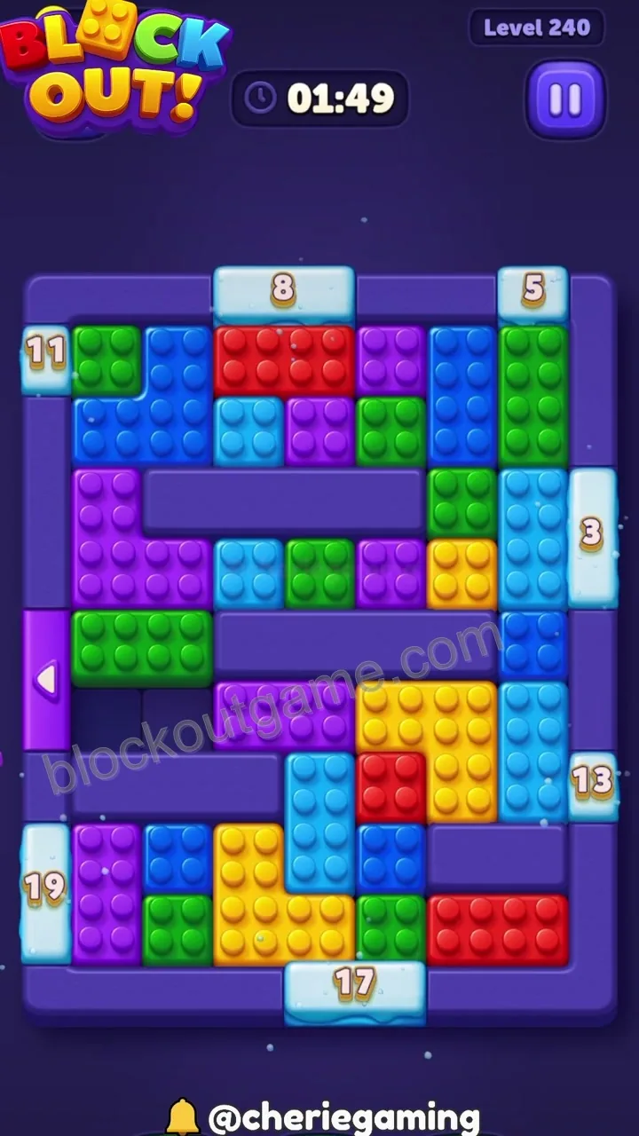 Block Out Level 240 step 2