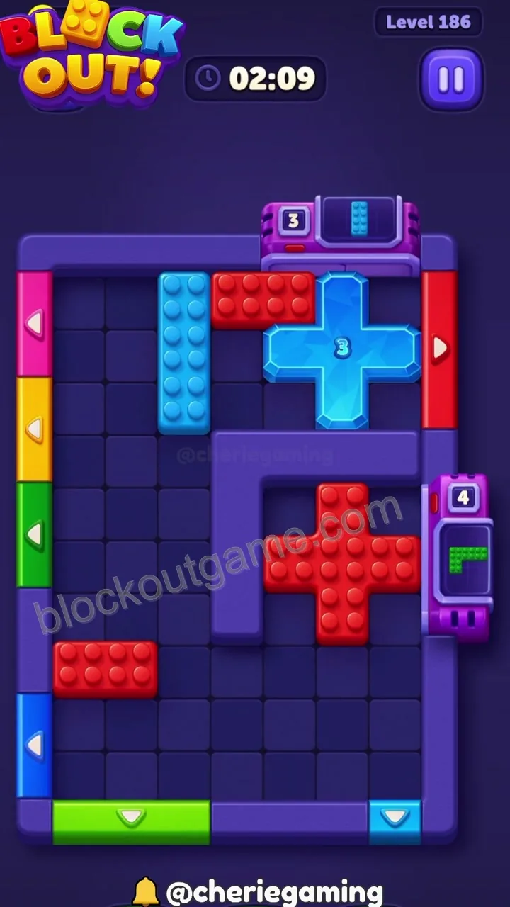 Block Out Level 186 step 7