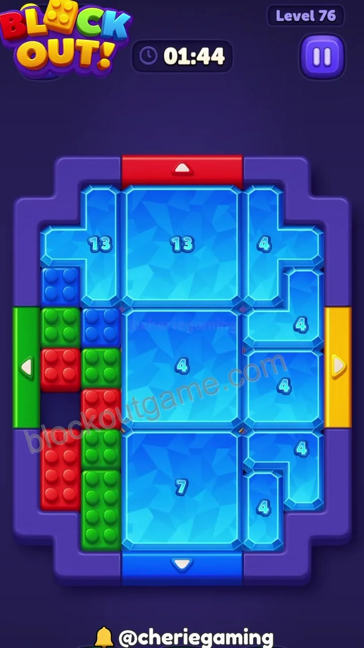 Block Out Level 76 step 2