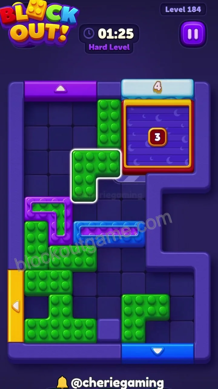 Block Out Level 184 step 6