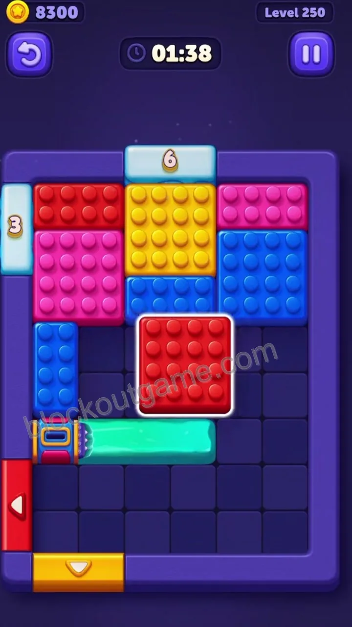 Block Out Level 250 step 3