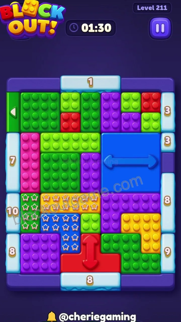 Block Out Level 211 walkthrough preview