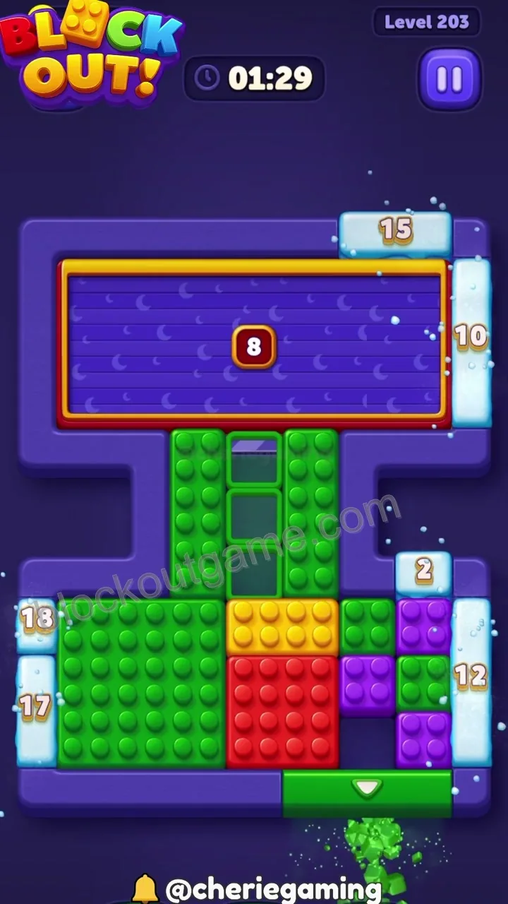 Block Out Level 203 step 2