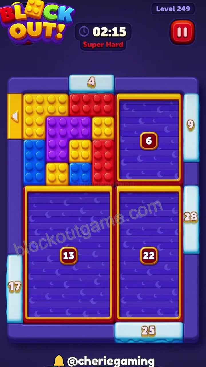Block Out Level 249 walkthrough preview