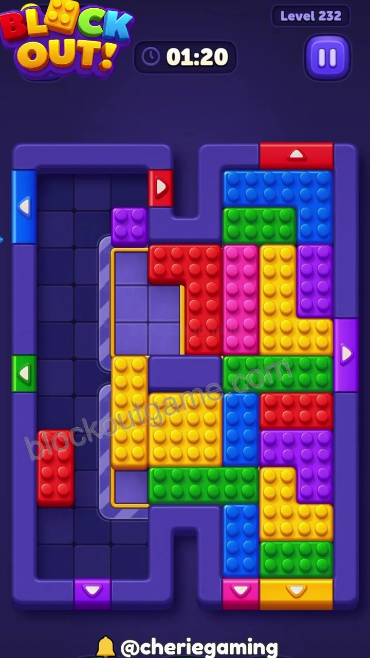 Block Out Level 232 step 6